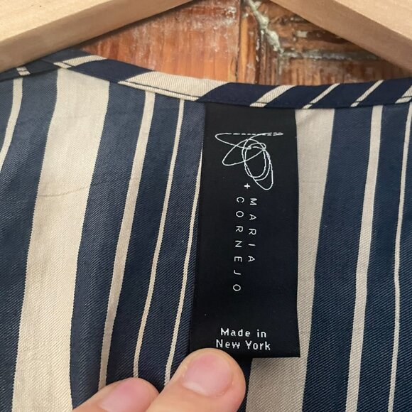 Zero + Maria Cornejo Striped Caftan, size Small - Picture 8 of 9